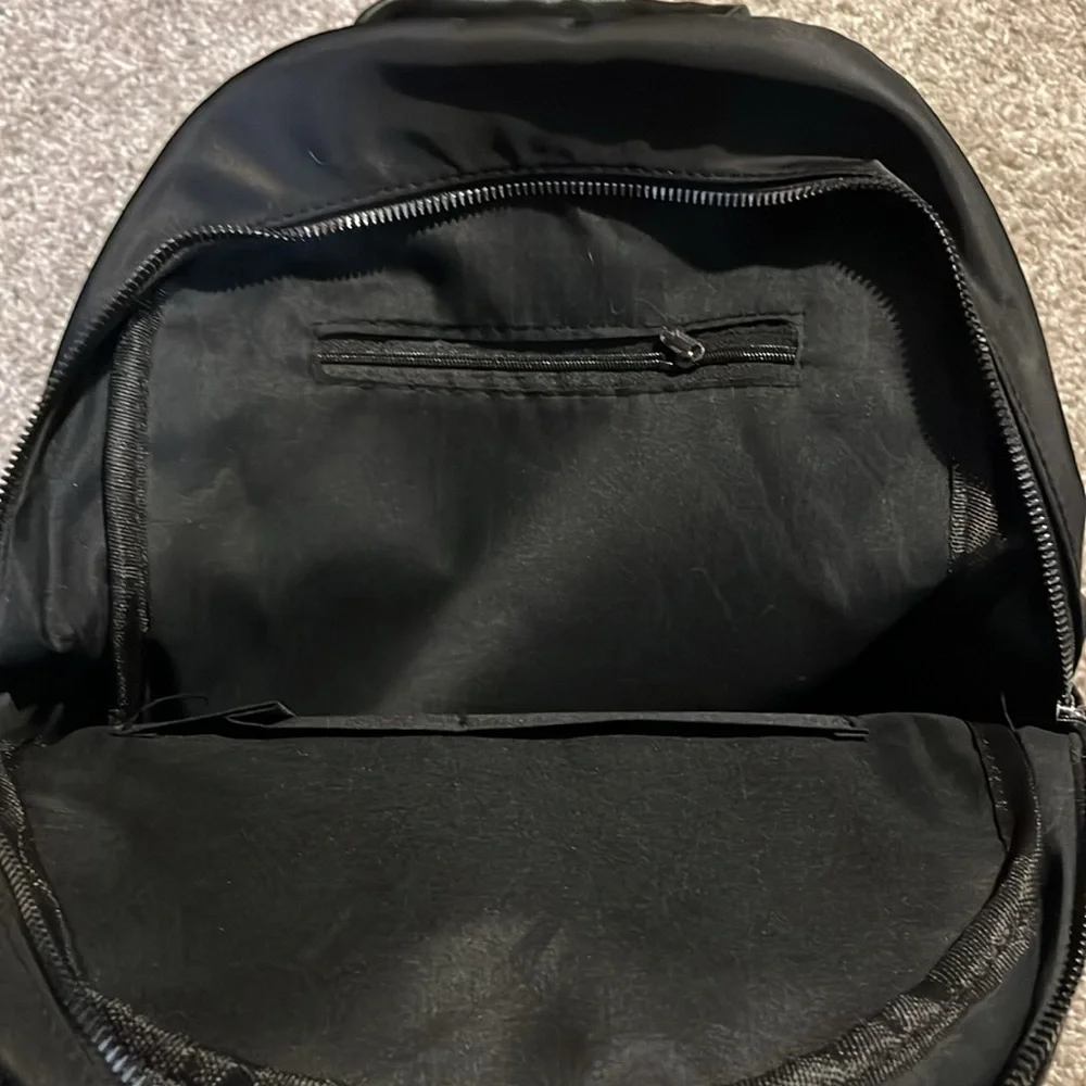SHEIN Black Mini Waffle Material Backpack